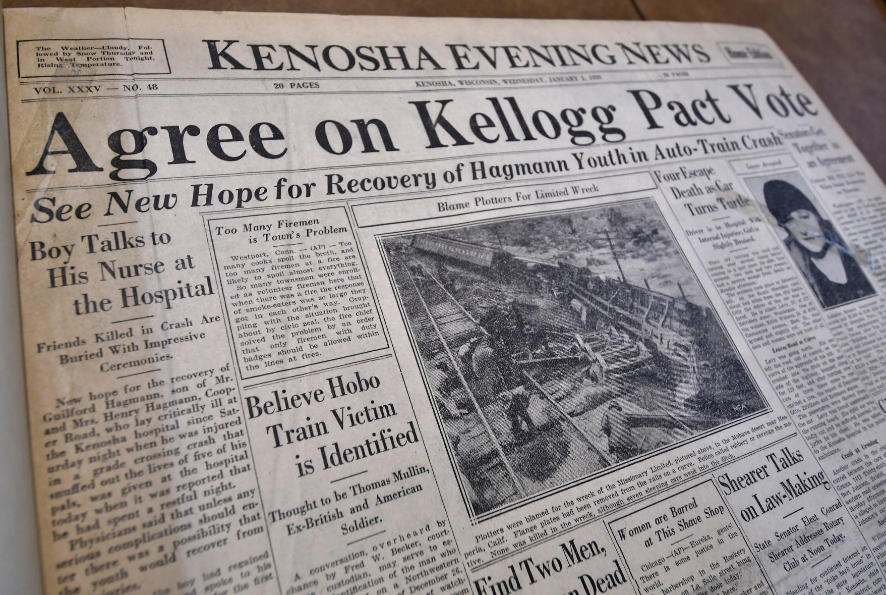 HISTORIC FRONT PAGE
